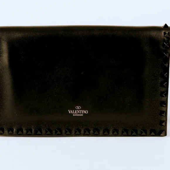 Valentino Black Studded Clutch - Picture 2 of 5
